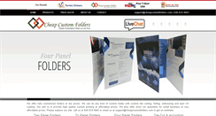 Desktop Screenshot of cheapcustomfolders.com
